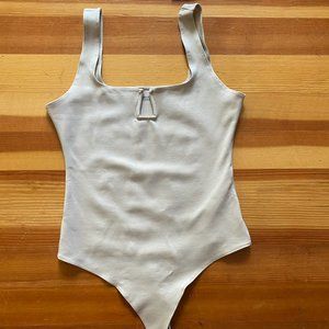 NEW! Abercrombie and Fitch tan, notch bodysuit